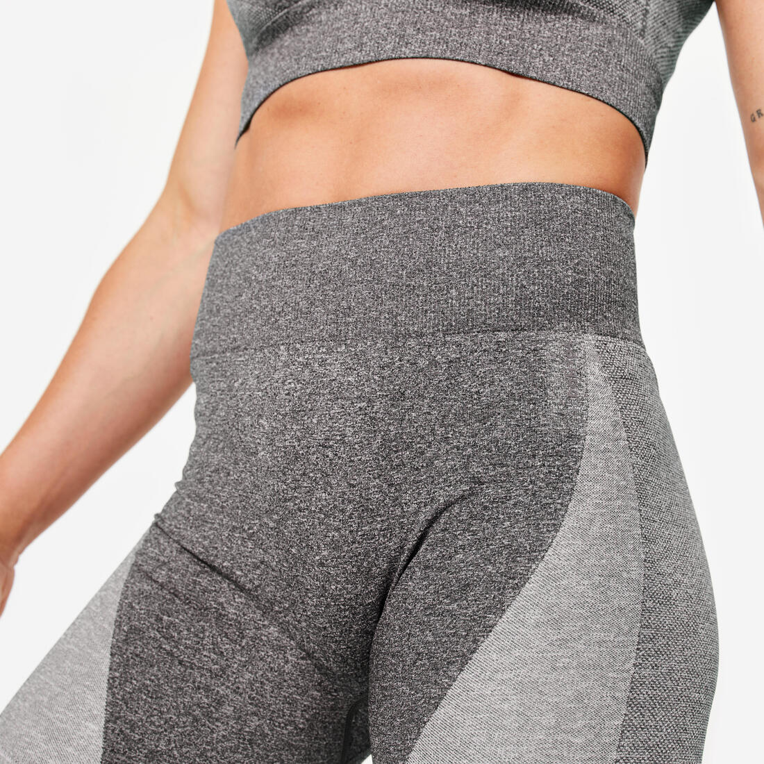 Short de fitness sin costuras de tiro alto negro - Image 3