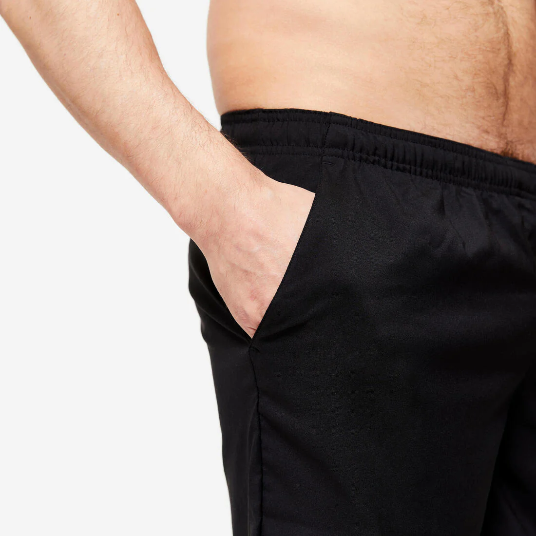 Short de fitness y cardio transpirable básico negro para hombre - Image 5
