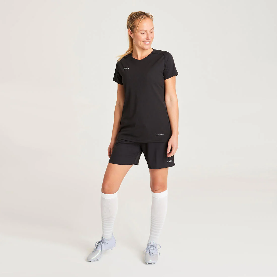 SHORT DE FÚTBOL MUJER VIRALTO NEGRO - Image 9