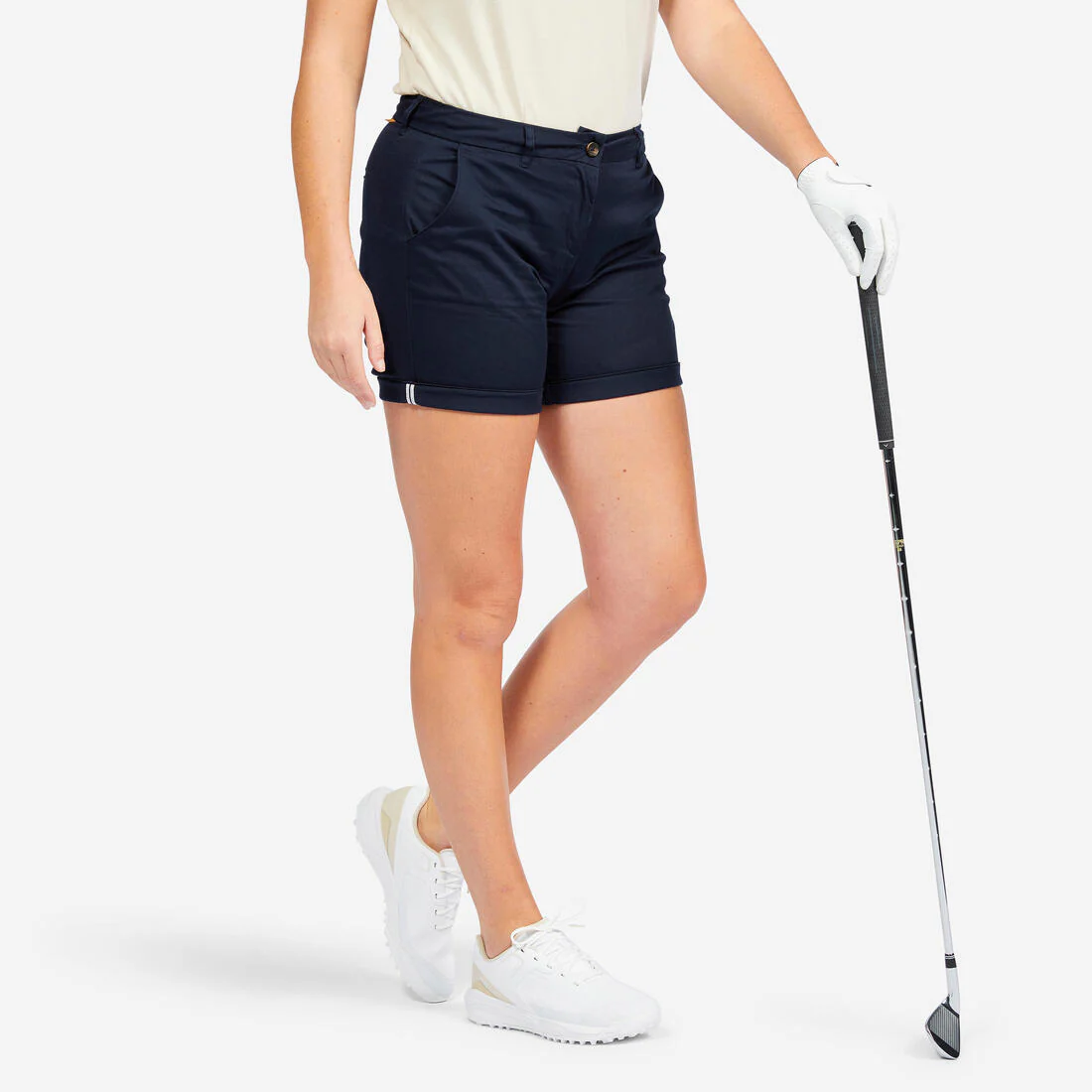 Short de golf azul marino para mujer WW500 - Image 2