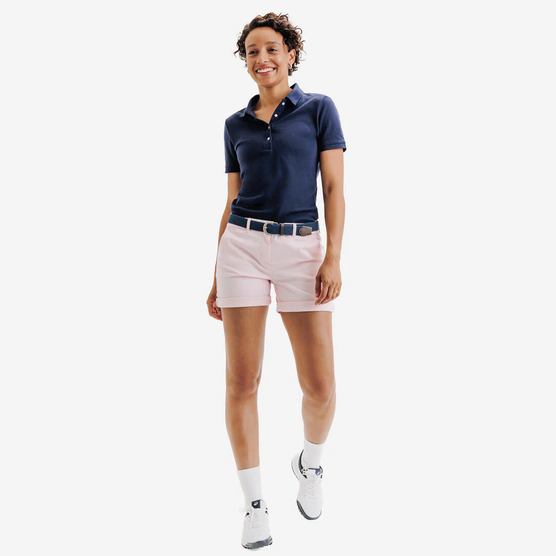 Short de golf azul marino para mujer WW500 - Image 5