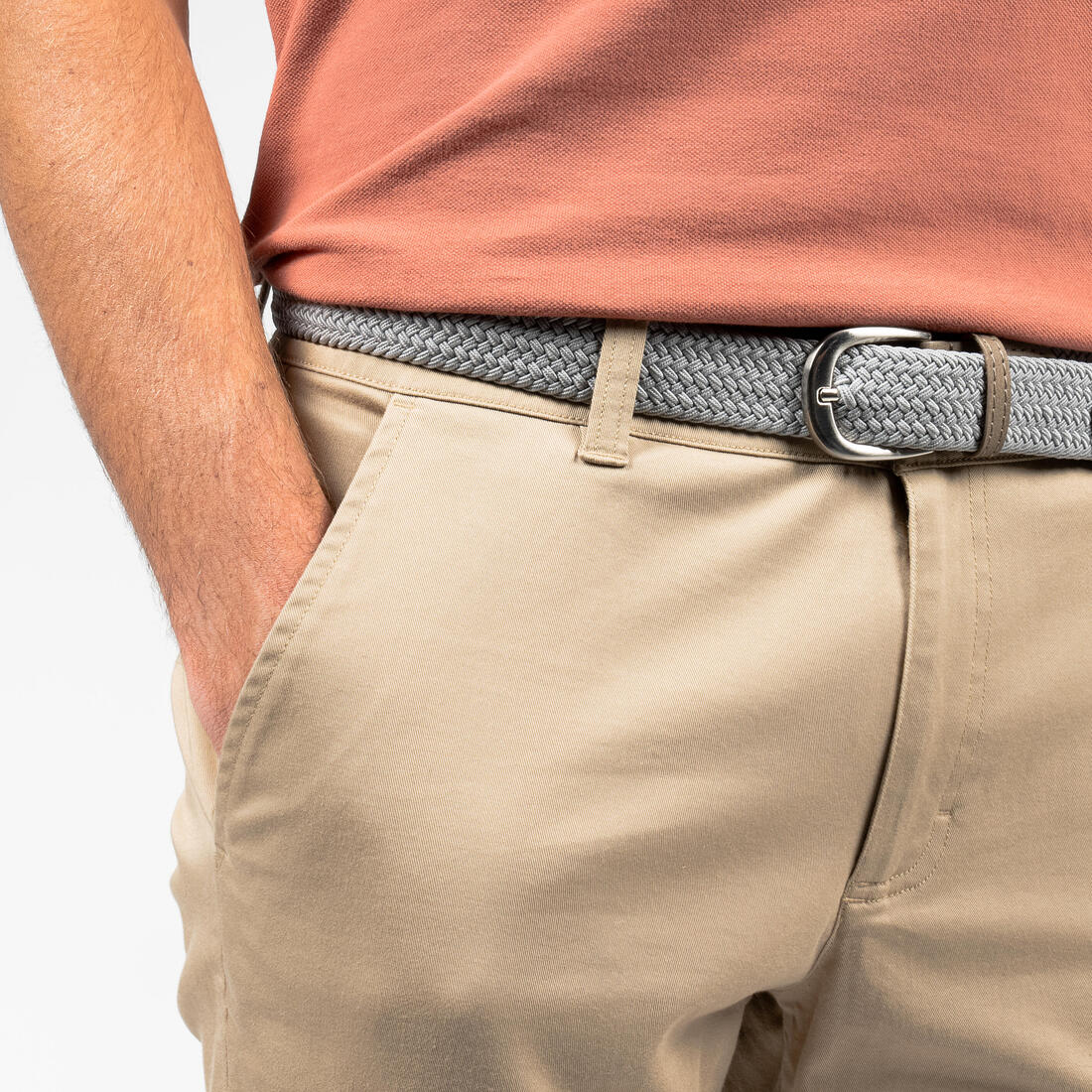 Short de golf tipo chino de algodón para hombre MW500 - Image 4