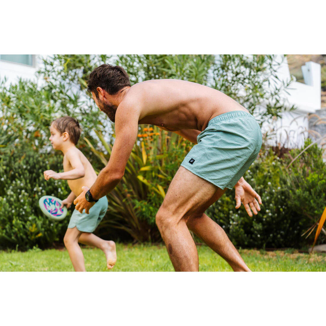 Short de natación caqui claro para bebés y niños - Image 6