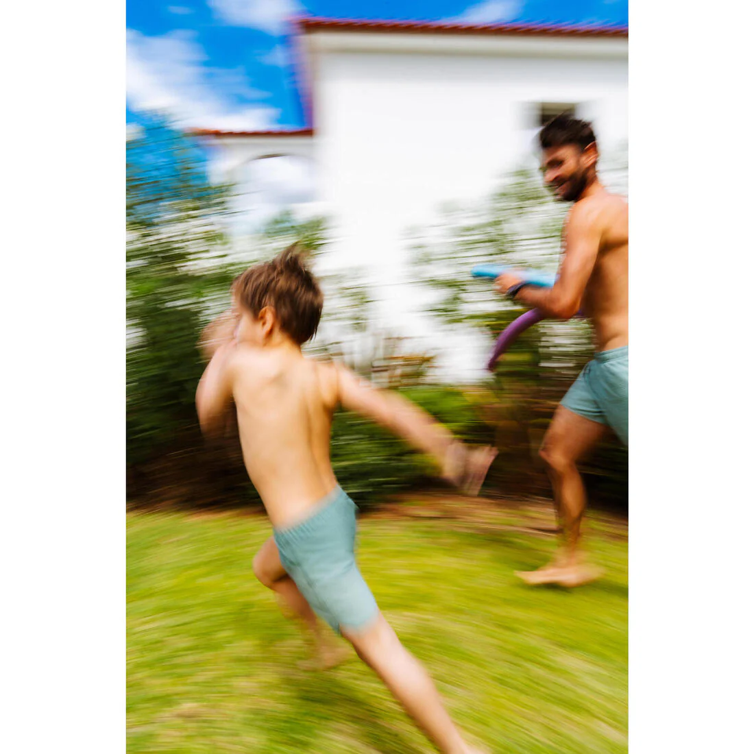 Short de natación caqui claro para bebés y niños - Image 8