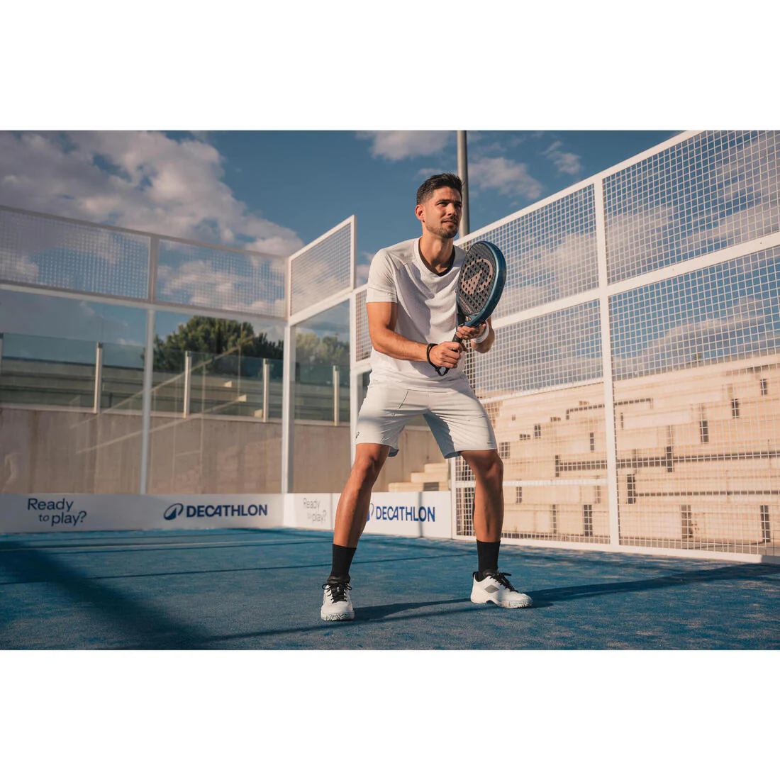 Short de pádel transpirable negro para hombre Dry - Image 22