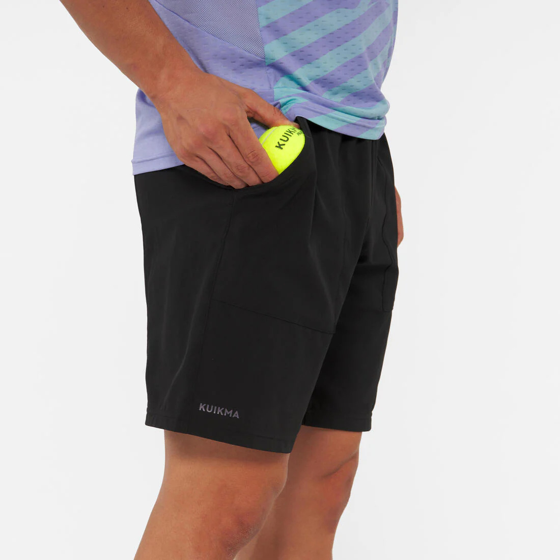 Short de pádel transpirable negro para hombre Dry - Image 7