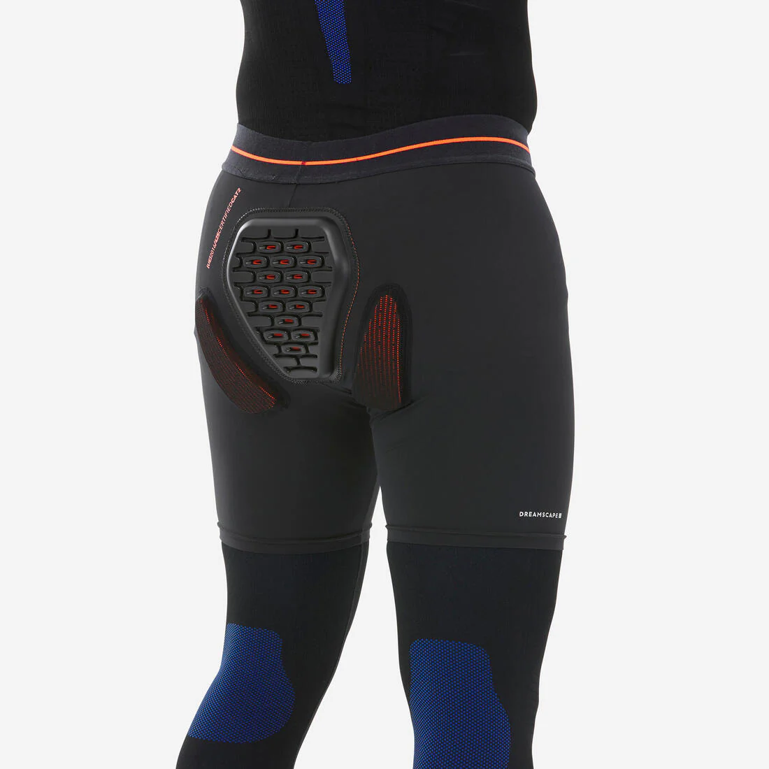 Short de protección de esquí y snowboard ADULTO / NIÑOS - DSH 100 negro