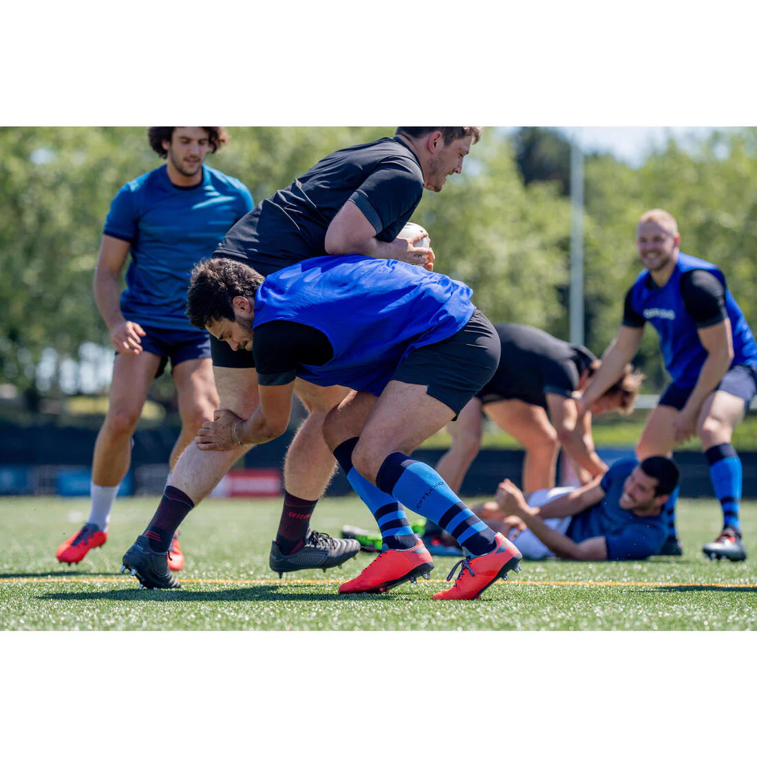 Short De Rugby para Hombre Offload - R500 - Negro - Image 10