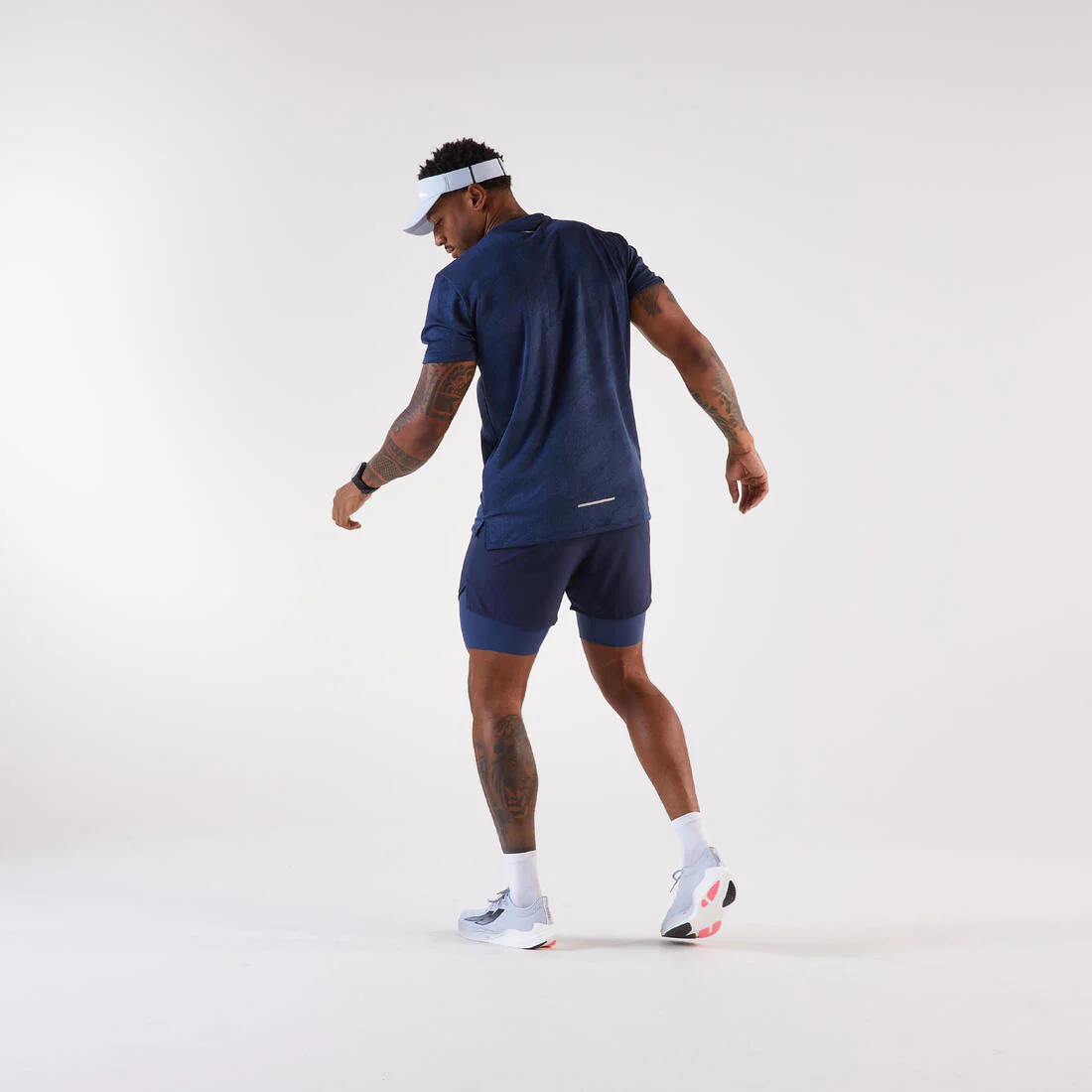 Short de running 2 en 1 para hombre Kiprun Run 500 Confort - Image 19