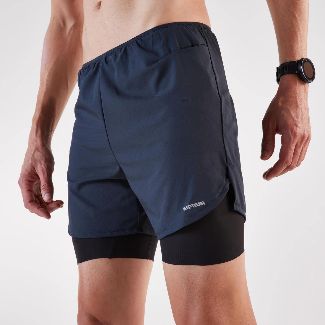 Short de running 2 en 1 para hombre Kiprun Run 500 Confort - Image 22