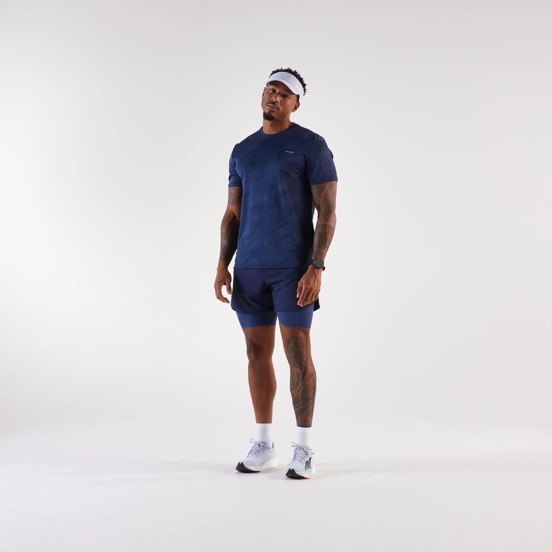 Short de running 2 en 1 para hombre Kiprun Run 500 Confort - Image 7