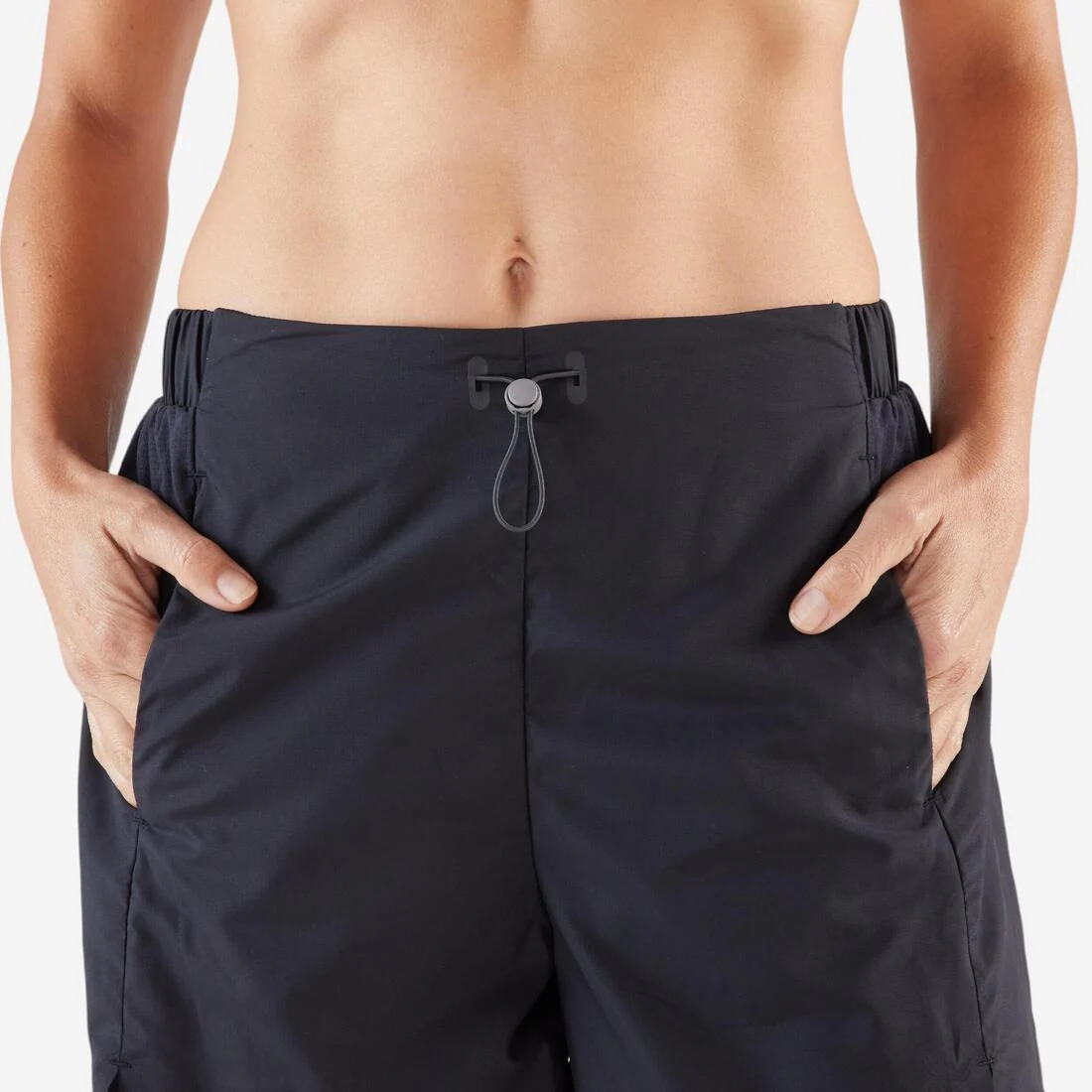 Short de running 2 en 1 transpirable negro para mujer Kiprun Run Dry 500 - Image 11