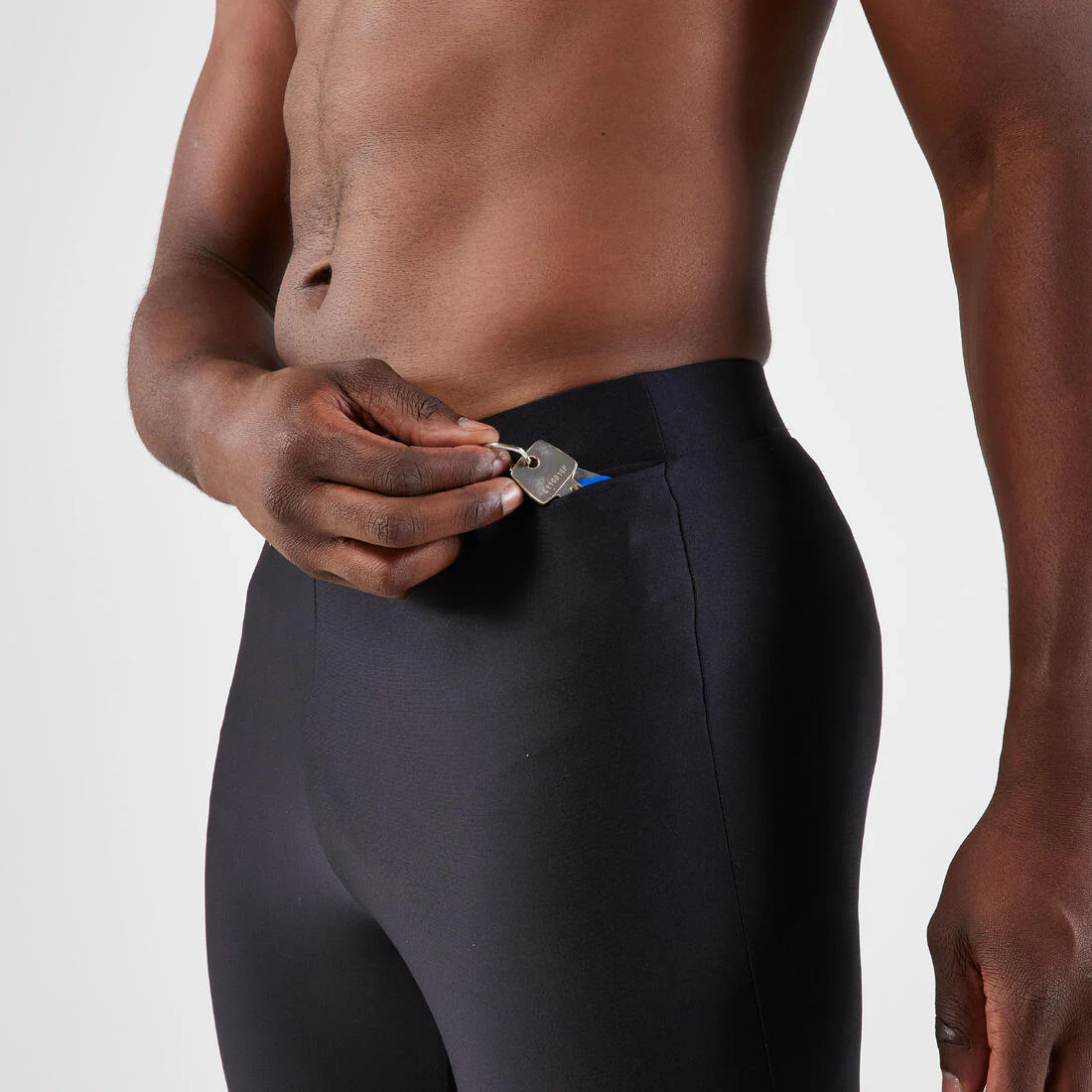 Short de running negro para hombre Kiprun Run 100 - Image 4