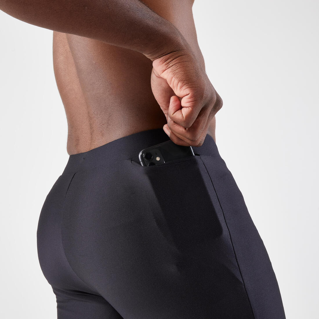 Short de running negro para hombre Kiprun Run 100 - Image 5