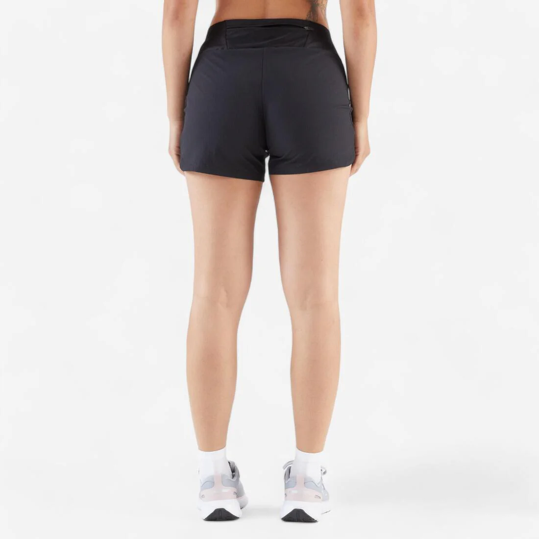 Short de running negro para mujer RUN 100 KIPRUN - Image 3