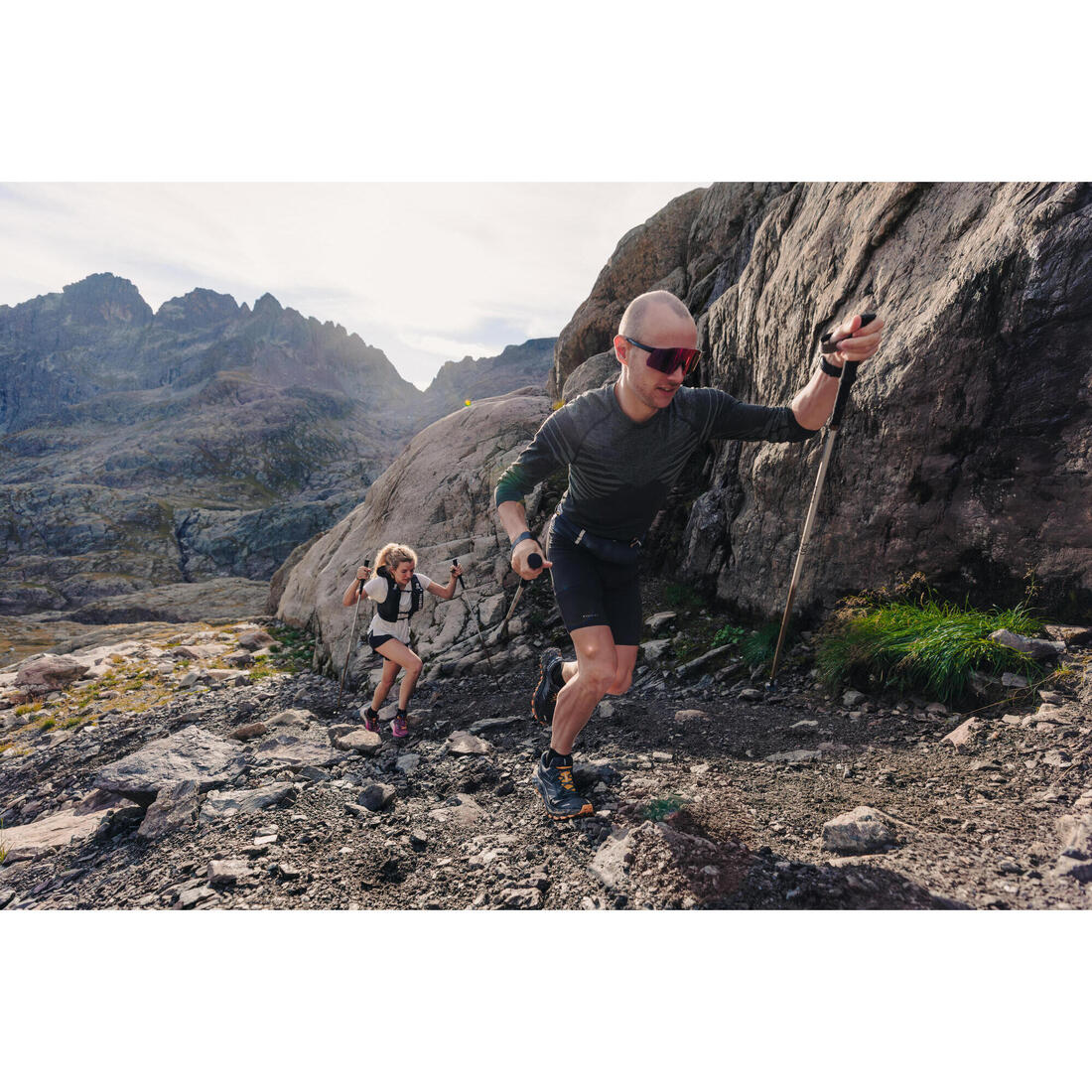 Short de running/trail para largas distancias negro para hombre Kiprun Run 900 - Image 11