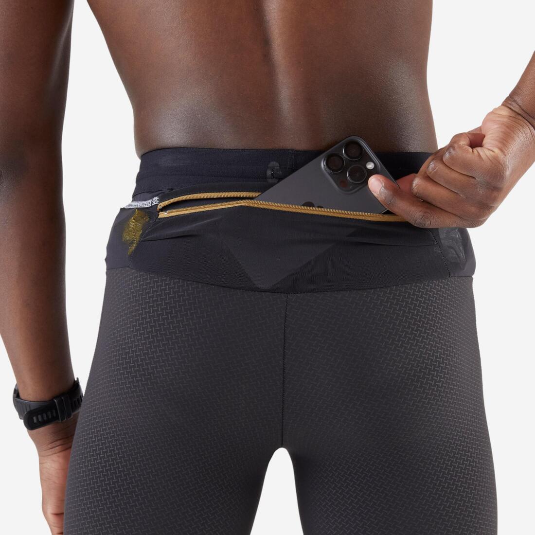 Short de running/trail para largas distancias negro para hombre Kiprun Run 900 - Image 6