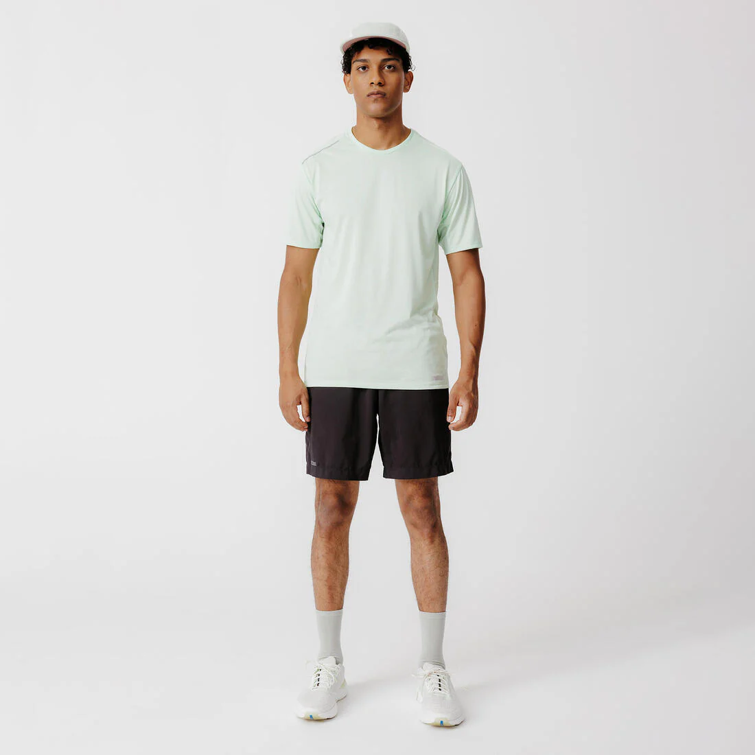 Short de running transpirable negro para hombre Kiprun Run 500 Dry - Image 4