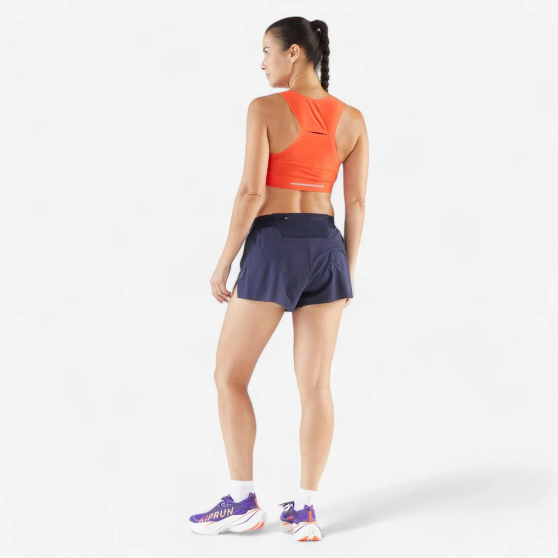 Short de running y trail ligero azul marino para mujer Kiprun Run 900 Light - Image 7