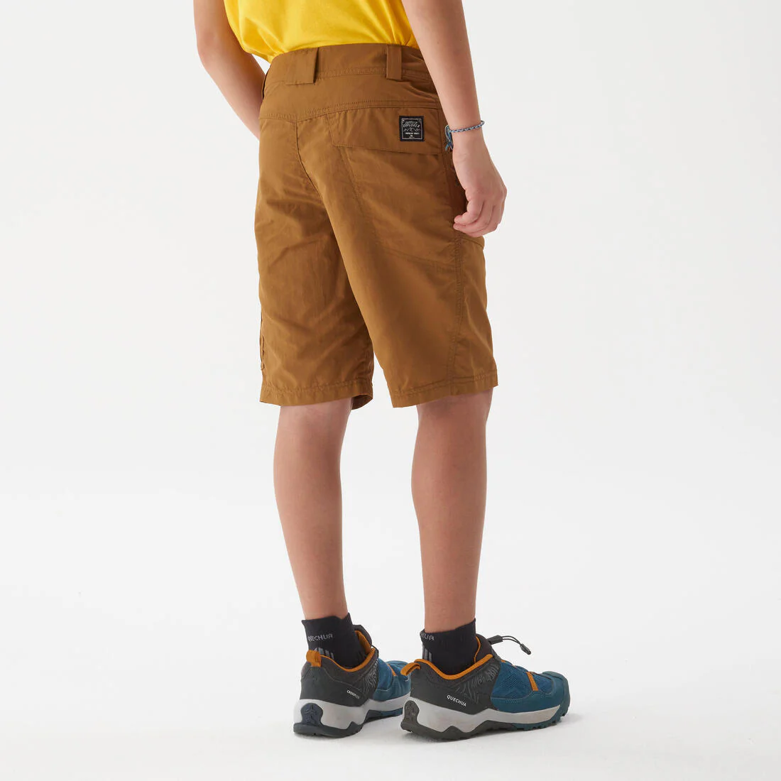 Short de senderismo café para niños 7 a 15 años MH500 - Image 3