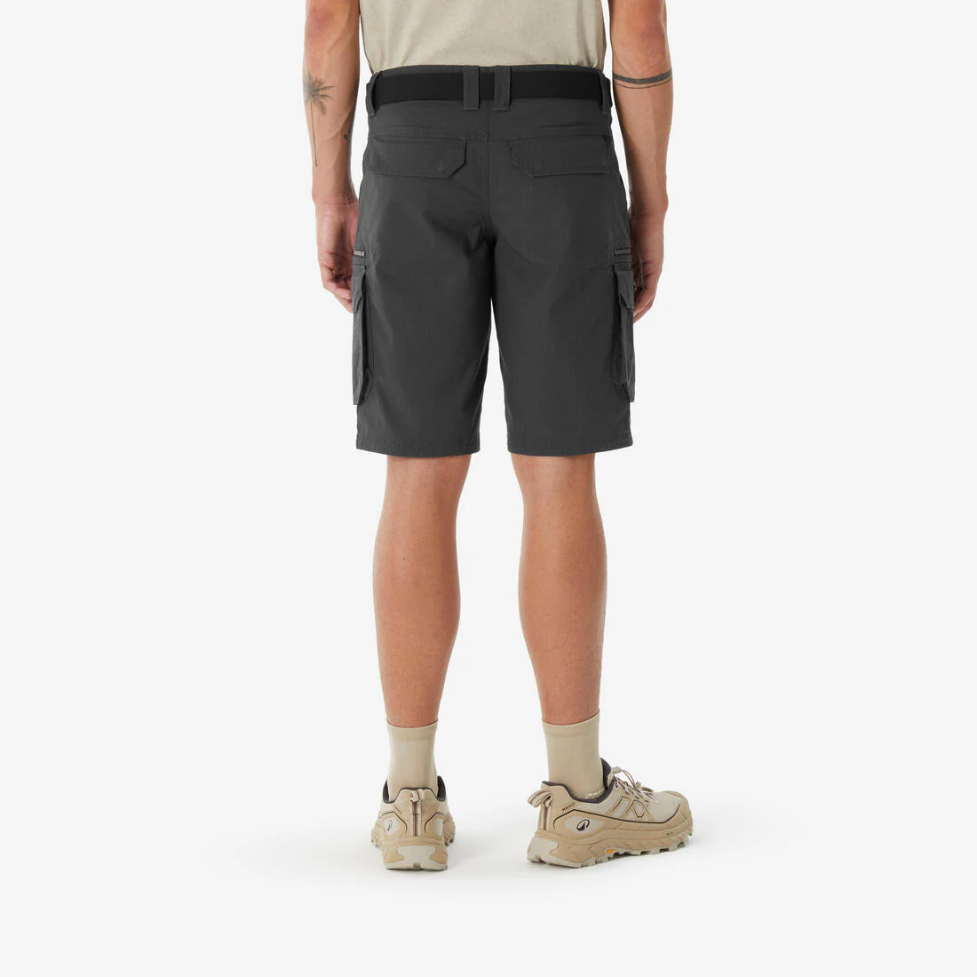 Short de senderismo tipo cargo gris para hombre NH500 - Image 3