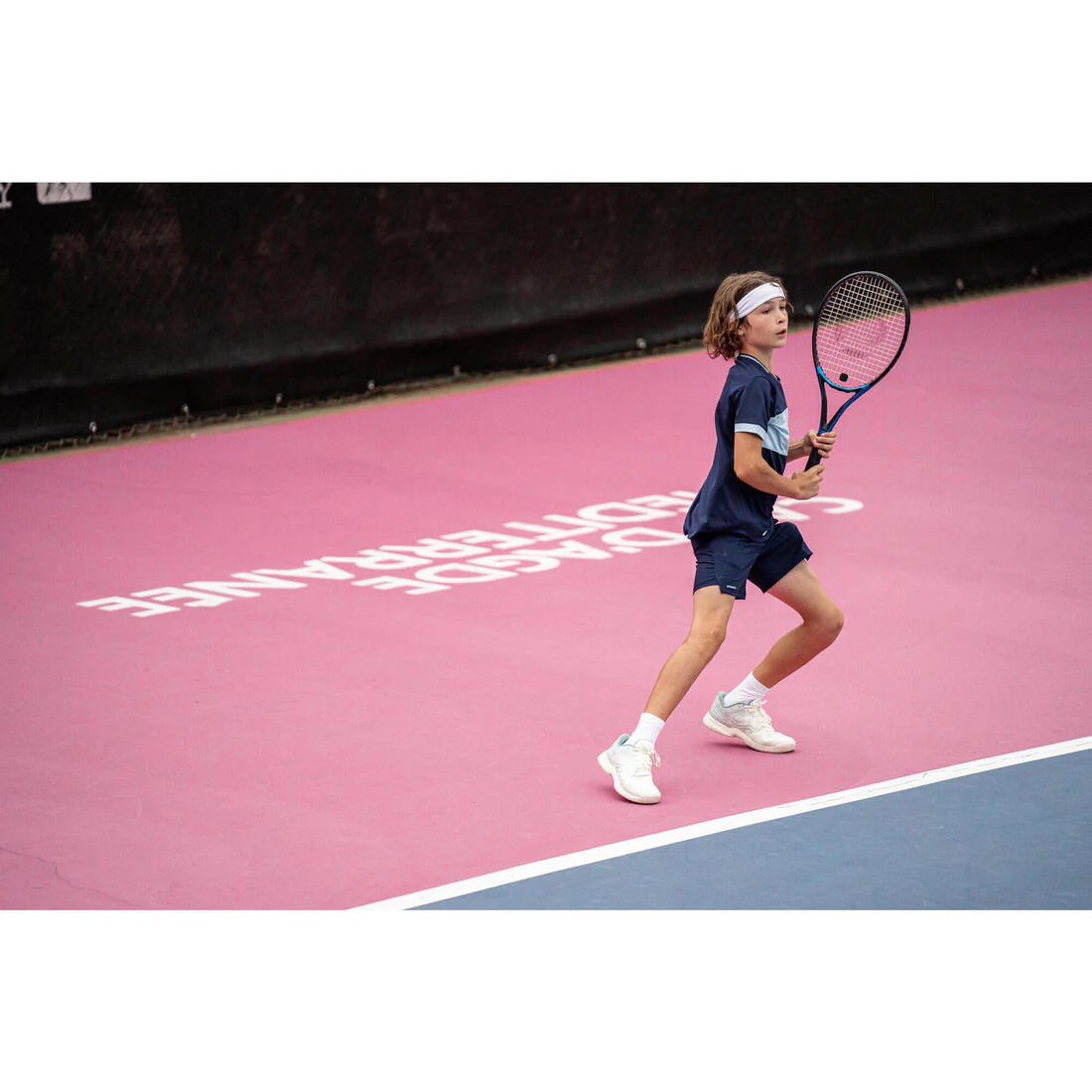 Short de tenis azul marino para niños TSH Dry - Image 17