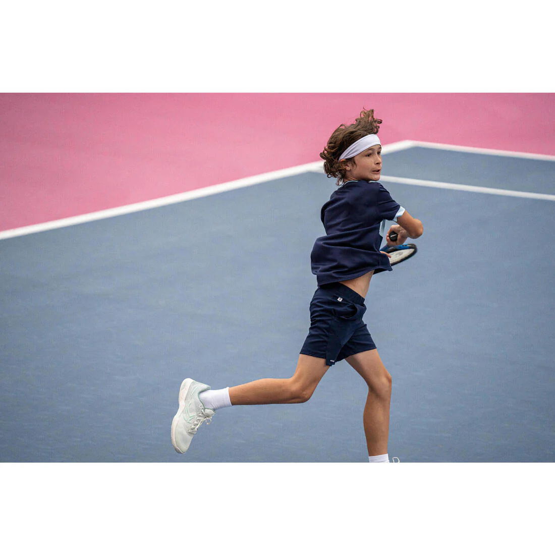 Short de tenis azul marino para niños TSH Dry - Image 18