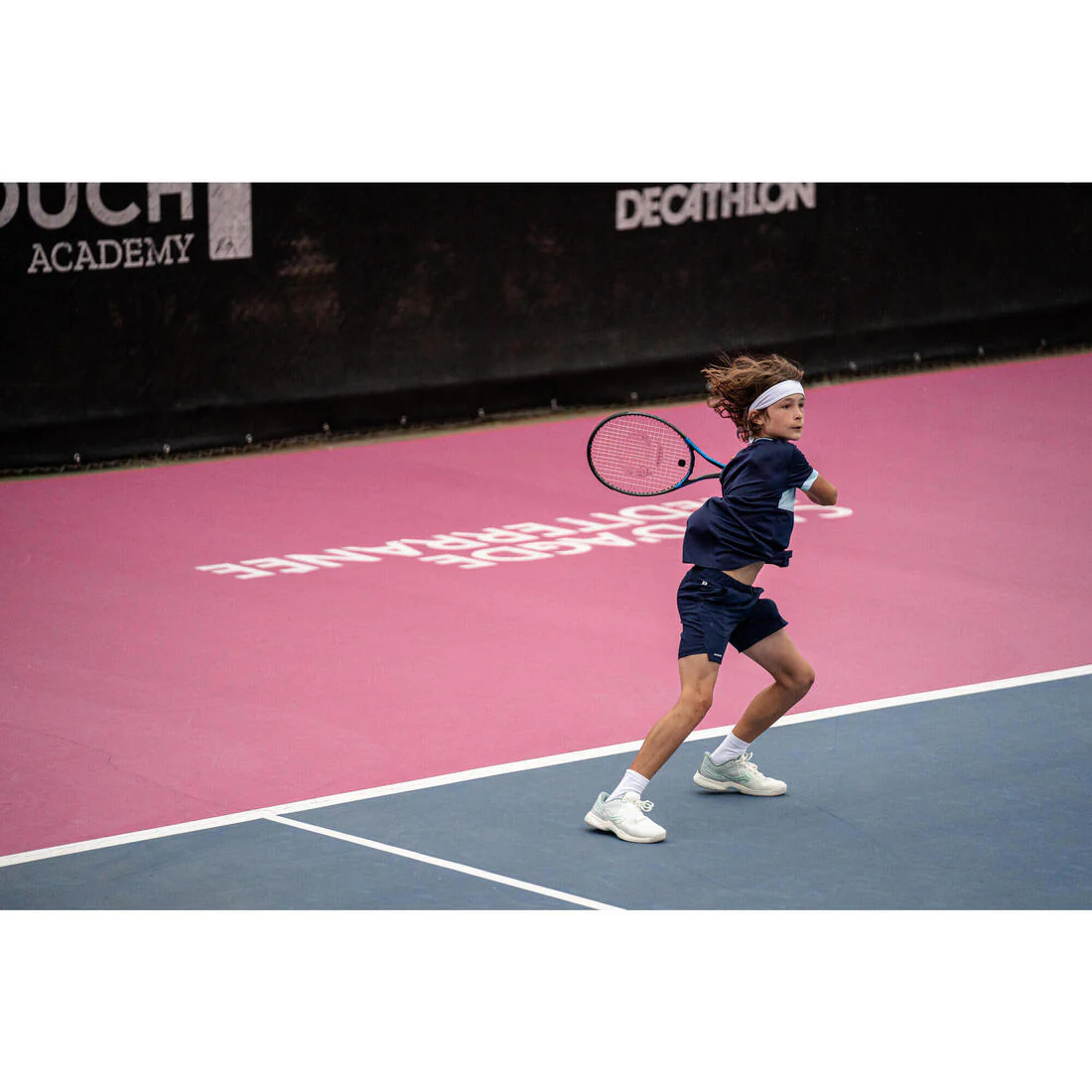 Short de tenis azul marino para niños TSH Dry - Image 19