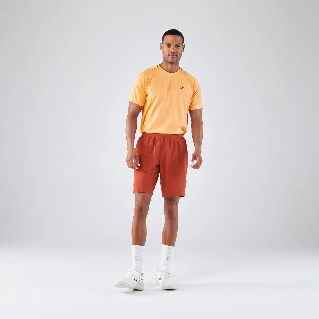 Short de tenis transpirable azul para hombre Artengo Dry - Image 3
