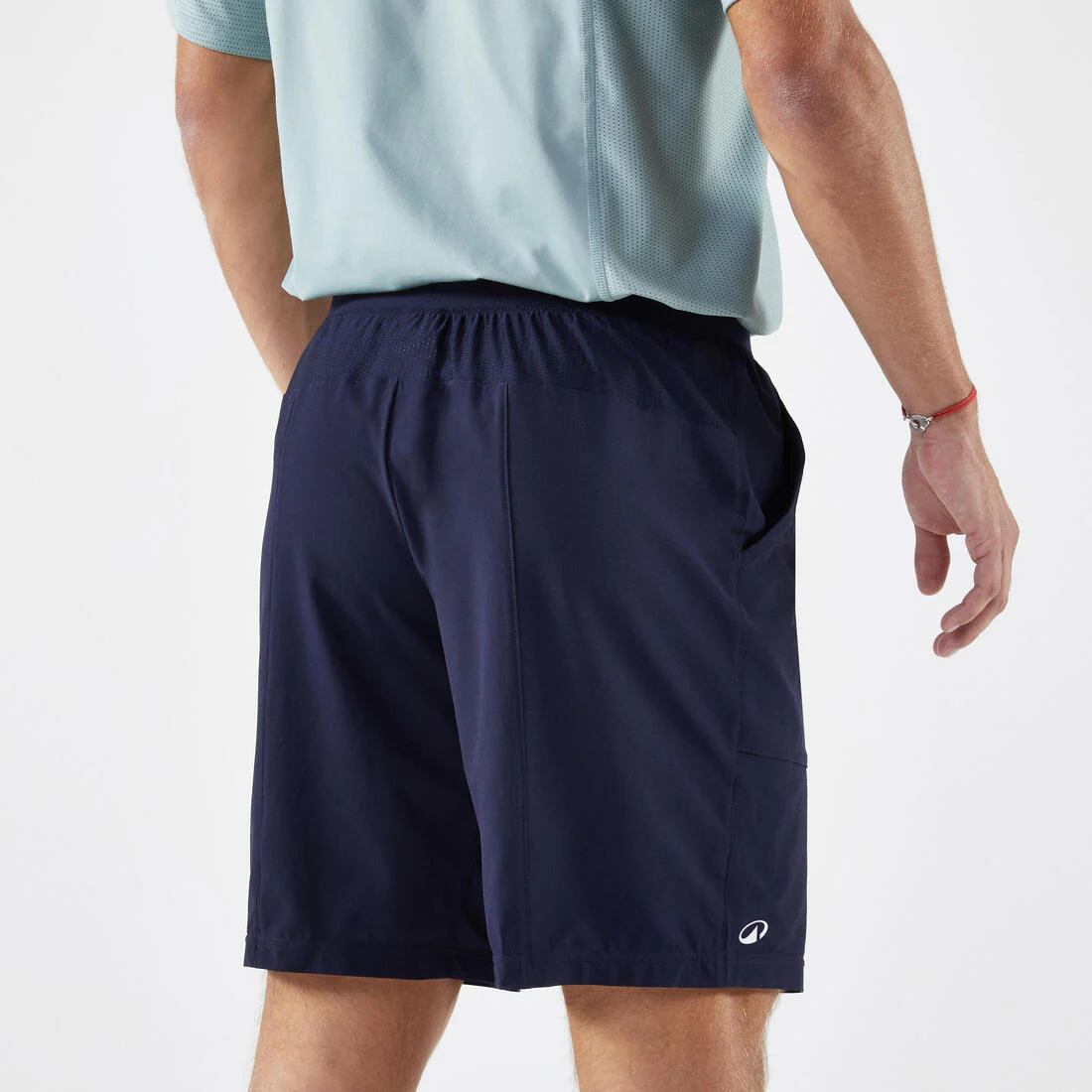 Short de tenis transpirable azul para hombre Artengo Dry - Image 4