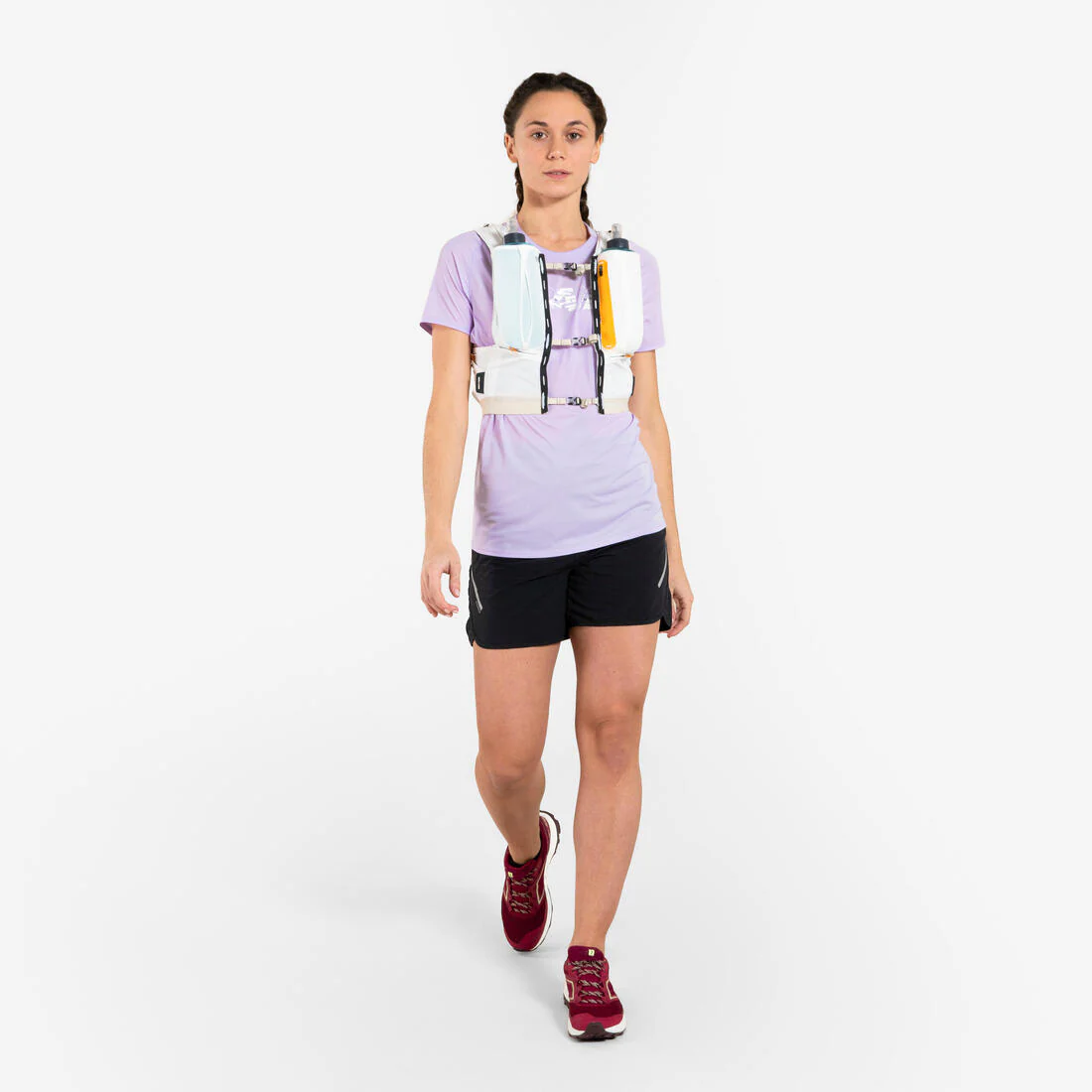 Short de Trail Running para Mujer - Holgado Negro - Image 2