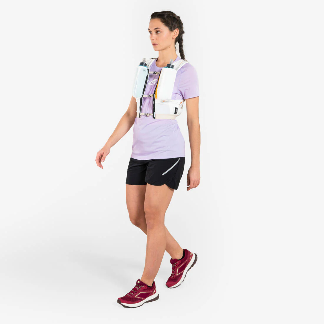 Short de Trail Running para Mujer - Holgado Negro - Image 5