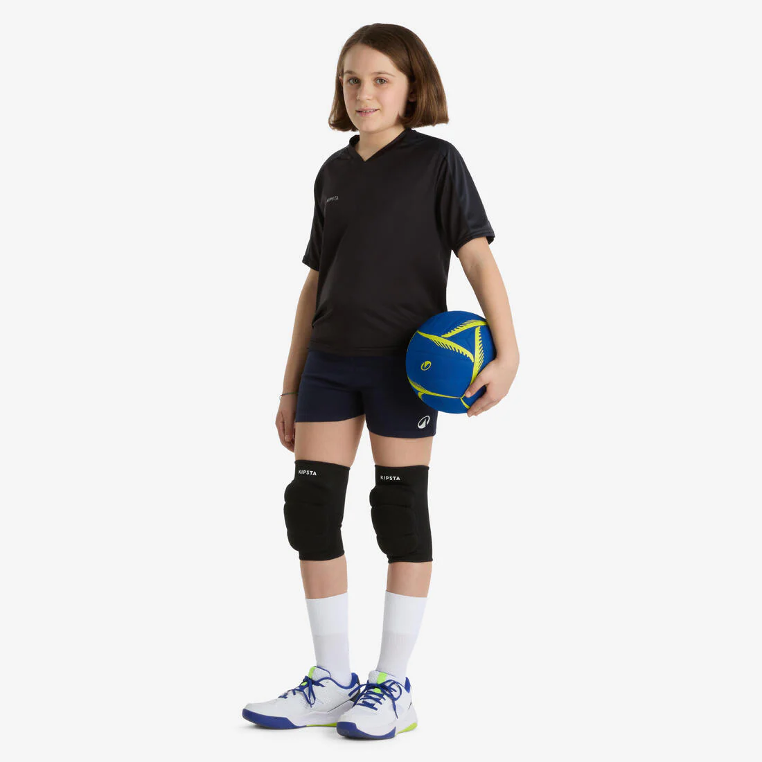 SHORT DE VOLEIBOL V100 NIÑA NAVY - Image 2