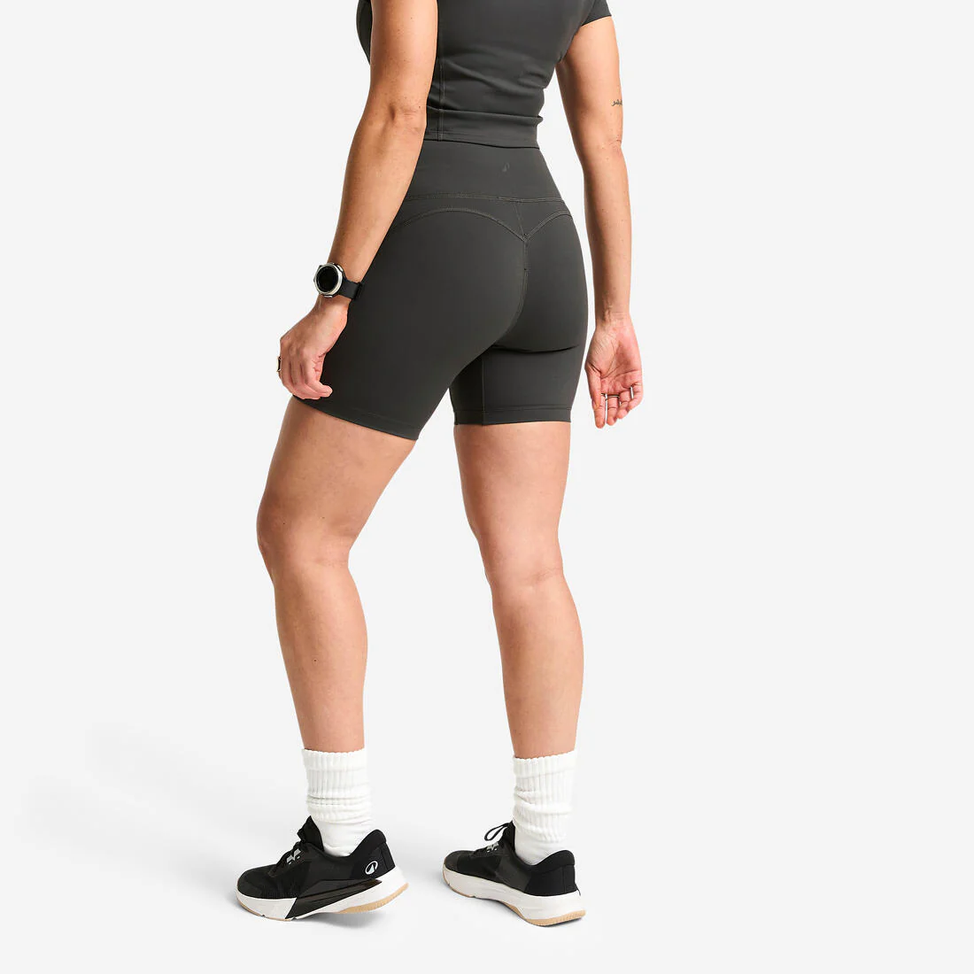 Short deportivo a medio muslo de tiro alto para mujer - Image 4