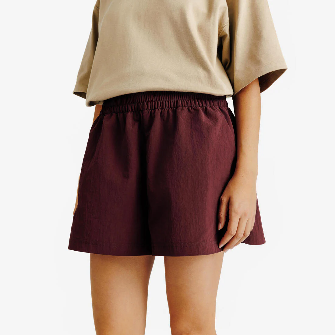 Short deportivo tejido amarillo pastel para mujer Elementals - Image 6