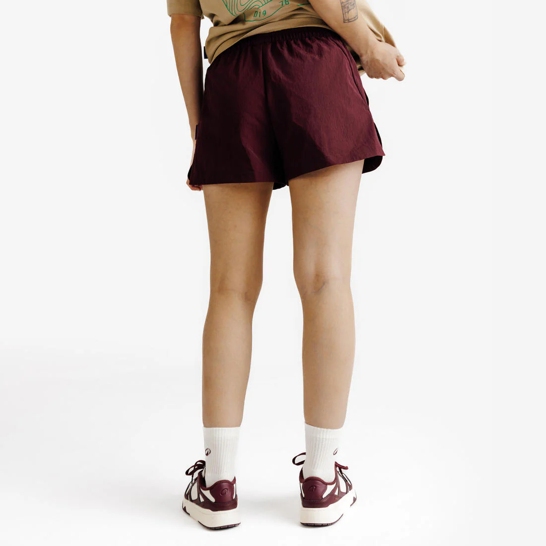 Short deportivo tejido amarillo pastel para mujer Elementals - Image 8
