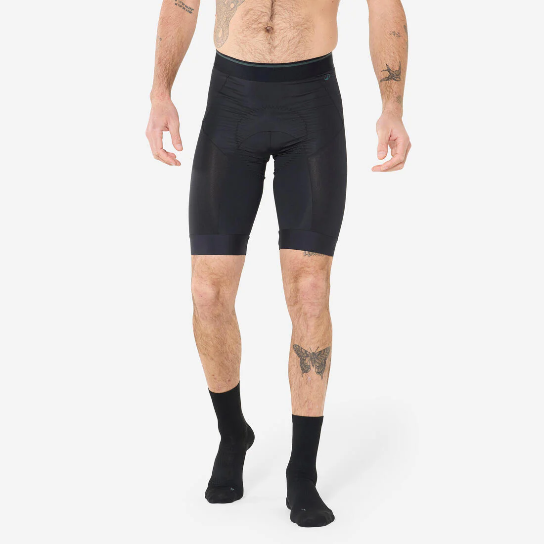 Short interior de ciclismo negro para hombre Confort 500