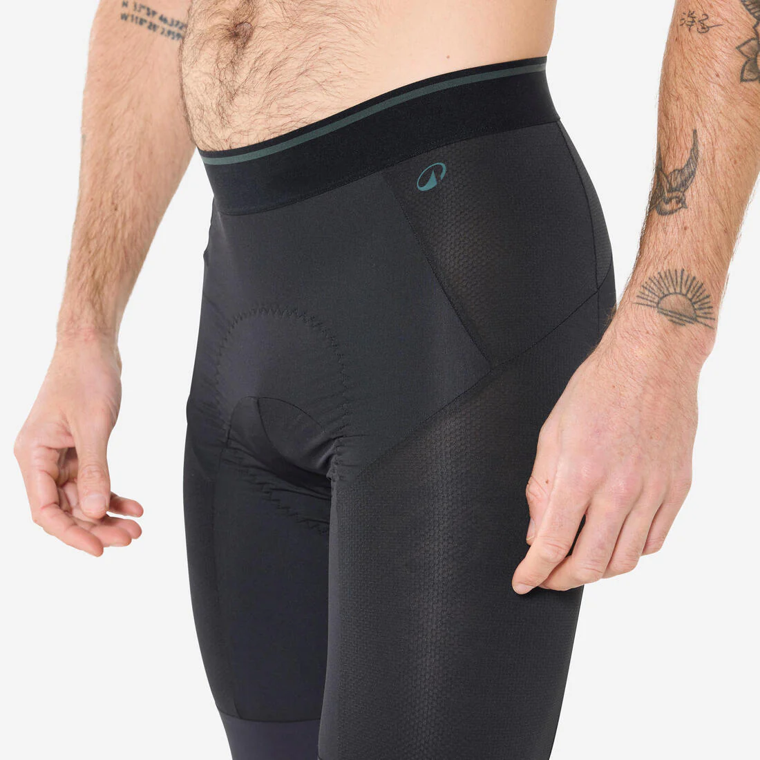 Short interior de ciclismo negro para hombre Confort 500 - Image 3