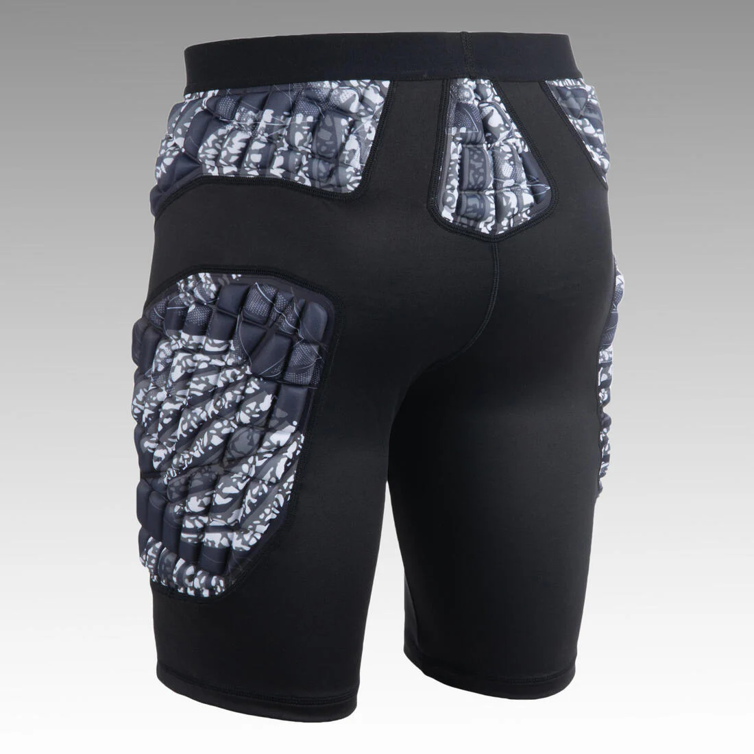 Short interior de protección handball negro con blanco HSH500P - Image 2