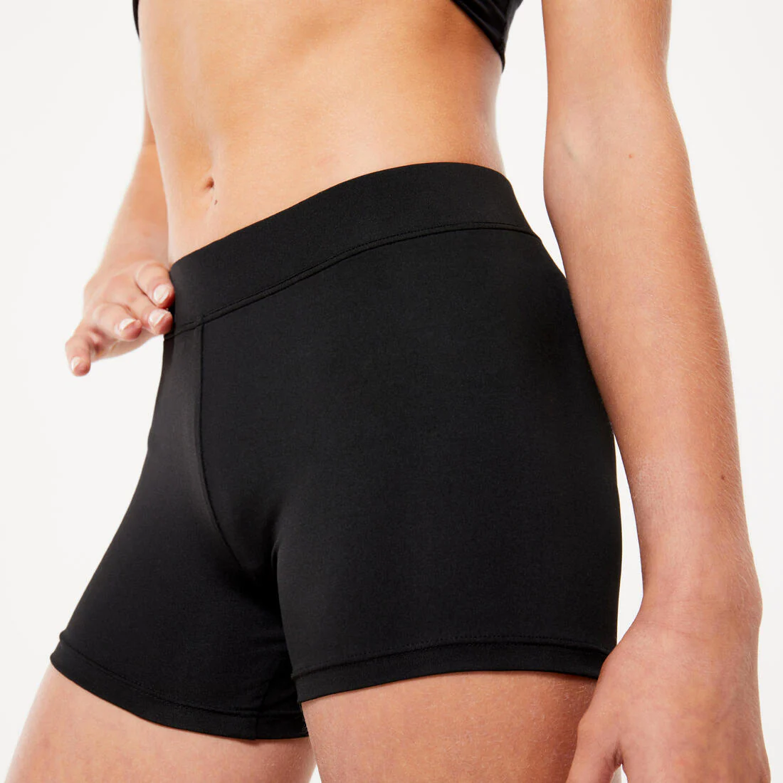 Short negro de gimnasia para niña 100 - Image 2