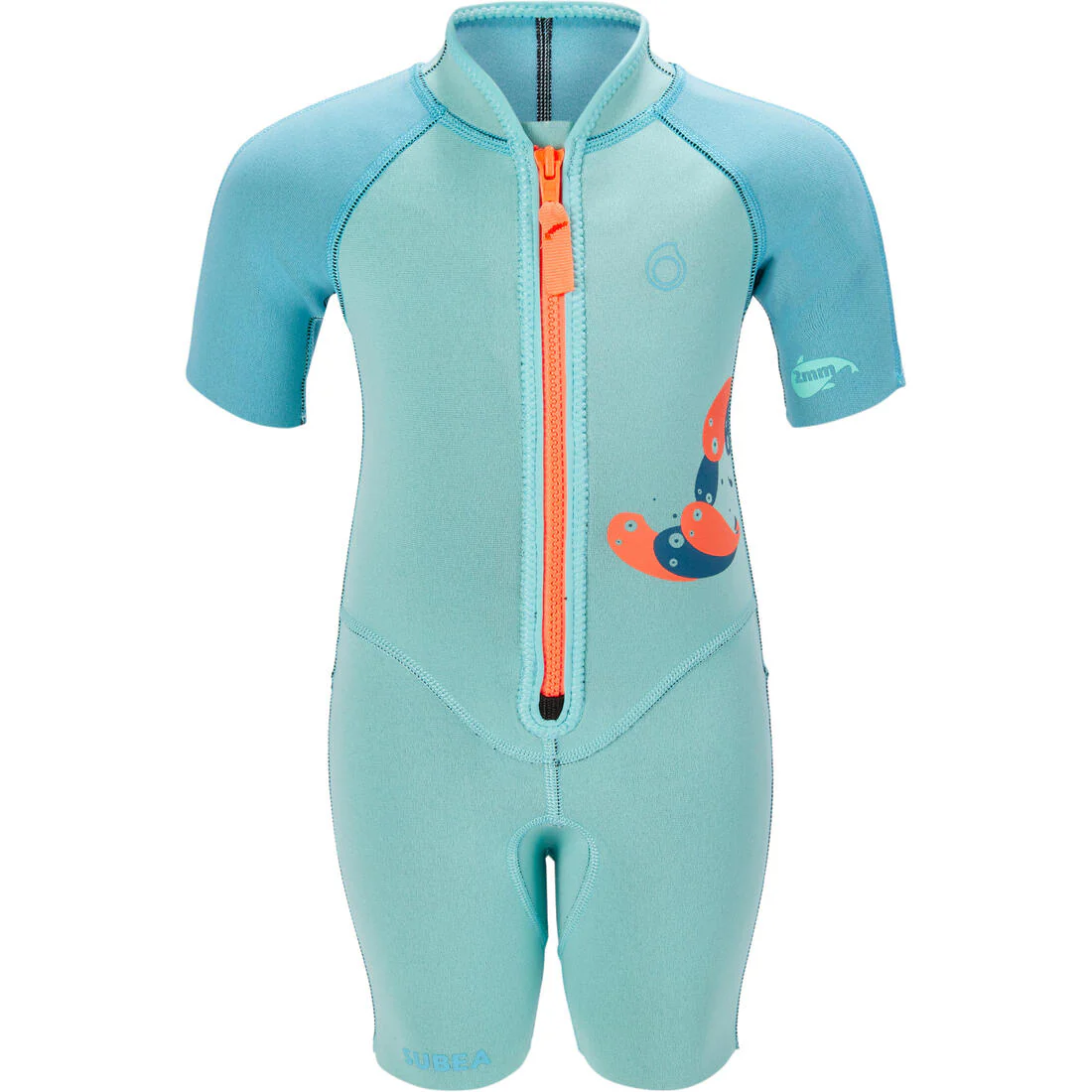 Shorty de snorkel 1,5 mm junior 100 kid azul turquesa - Image 3