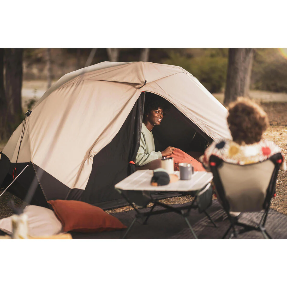 Silla baja de camping plegable y ultracompacta 500 - Image 16