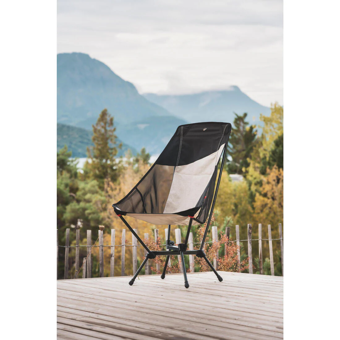 Silla baja de camping ultra compacta y con respaldo alto 500 - Image 11
