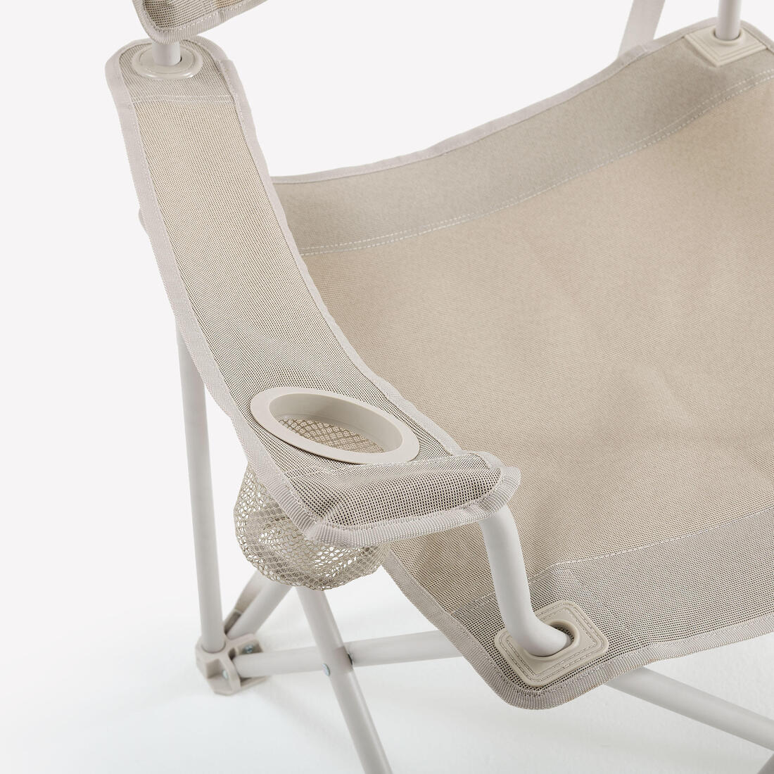 Silla de camping ancha con reposabrazos, plegable y cómoda - Image 5