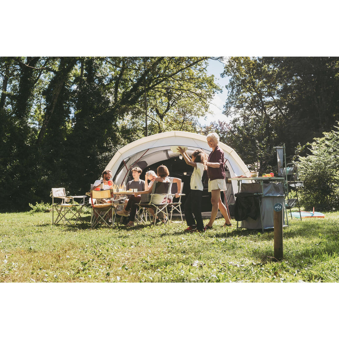 Silla de camping ancha con reposabrazos, plegable y cómoda - Image 8
