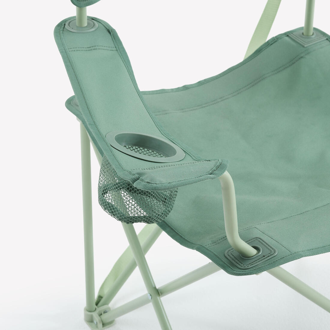 Silla de camping con reposabrazos, plegable y cómoda - Image 11