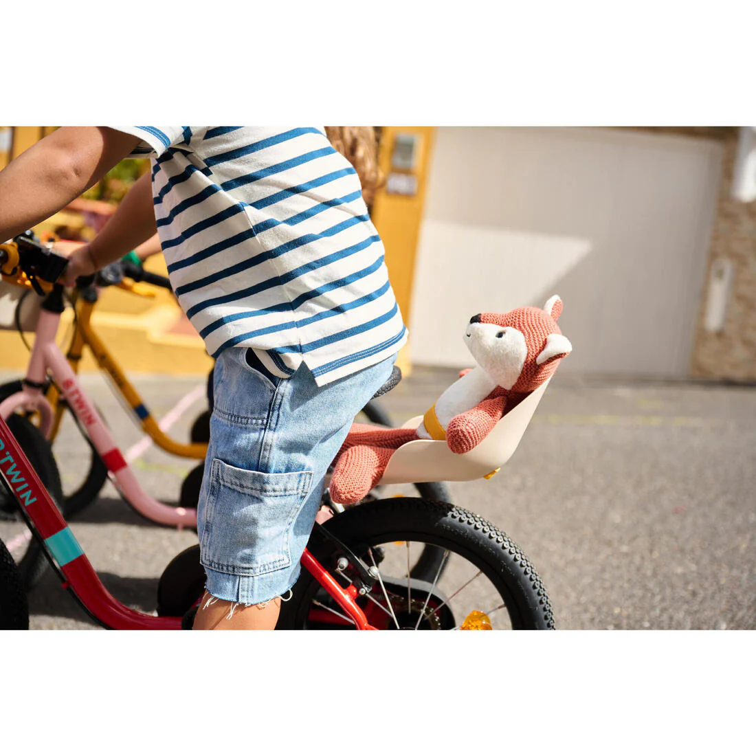 Sillita Peluche Rosa Bicicleta Infantil - Image 12