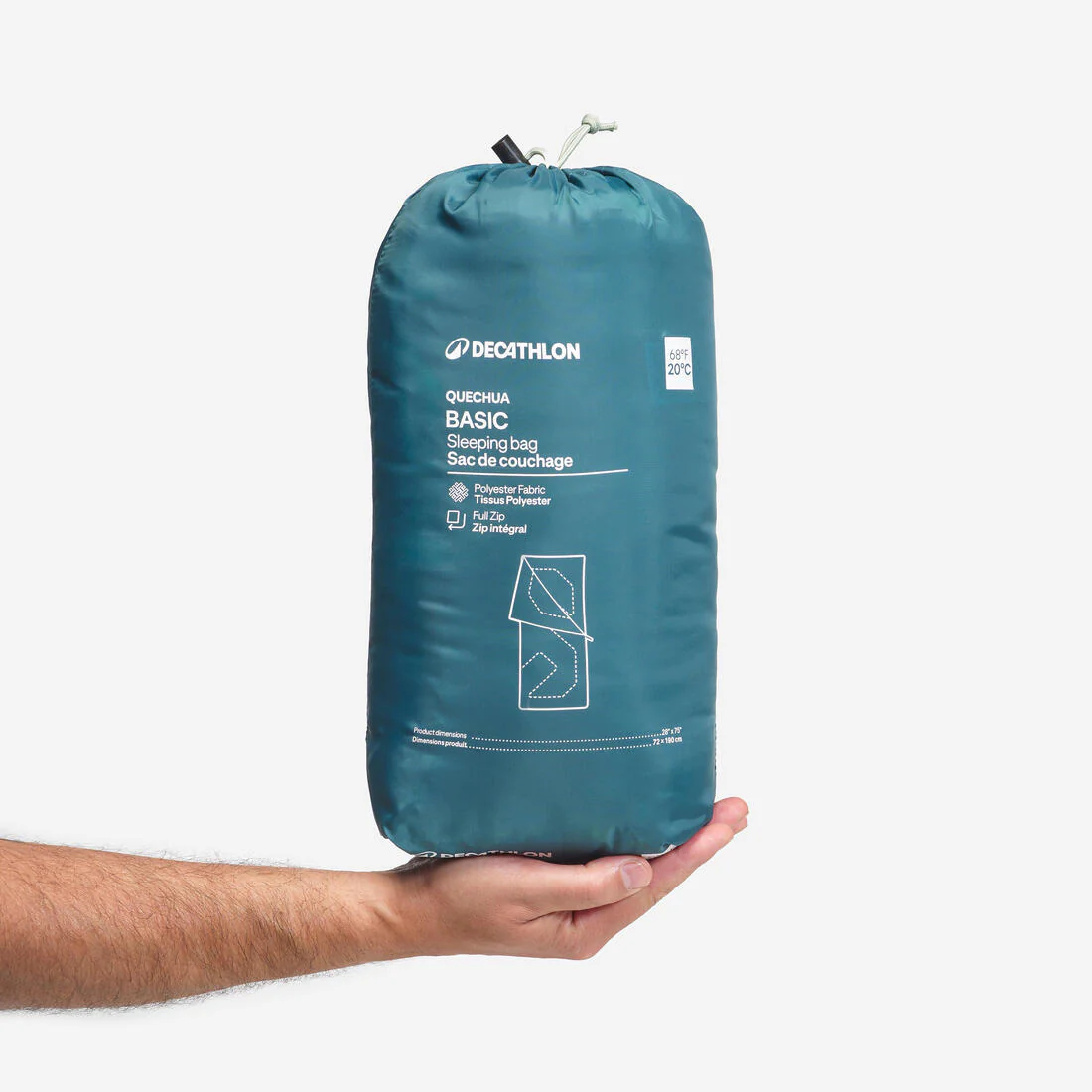 Sleeping bag de camping hasta 20 °C Basic - Image 4