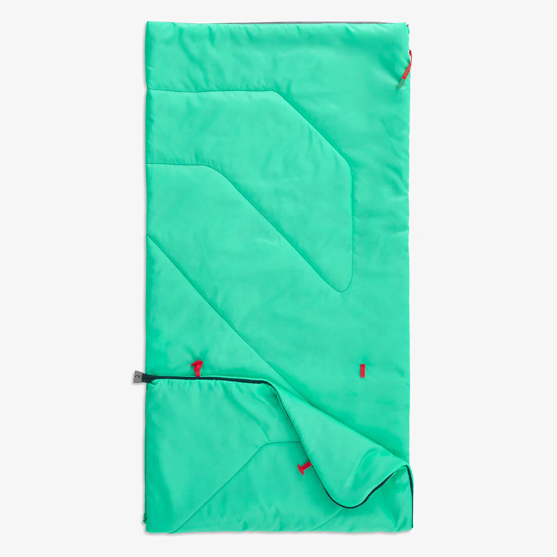 Sleeping bag de camping hasta 20 °C turquesa para niños MH100