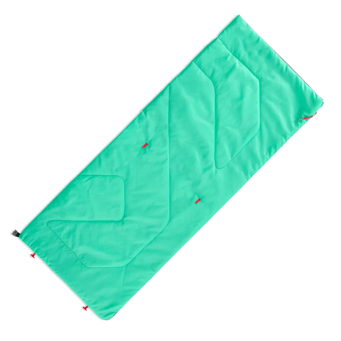 Sleeping bag de camping hasta 20 °C turquesa para niños MH100 - Image 5
